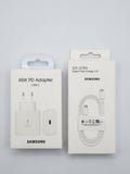 Samsung S25 Ultra 45W PD Adapter + Super Fast Charge 2.0 Cable - Original Type-C to Type-C Combo