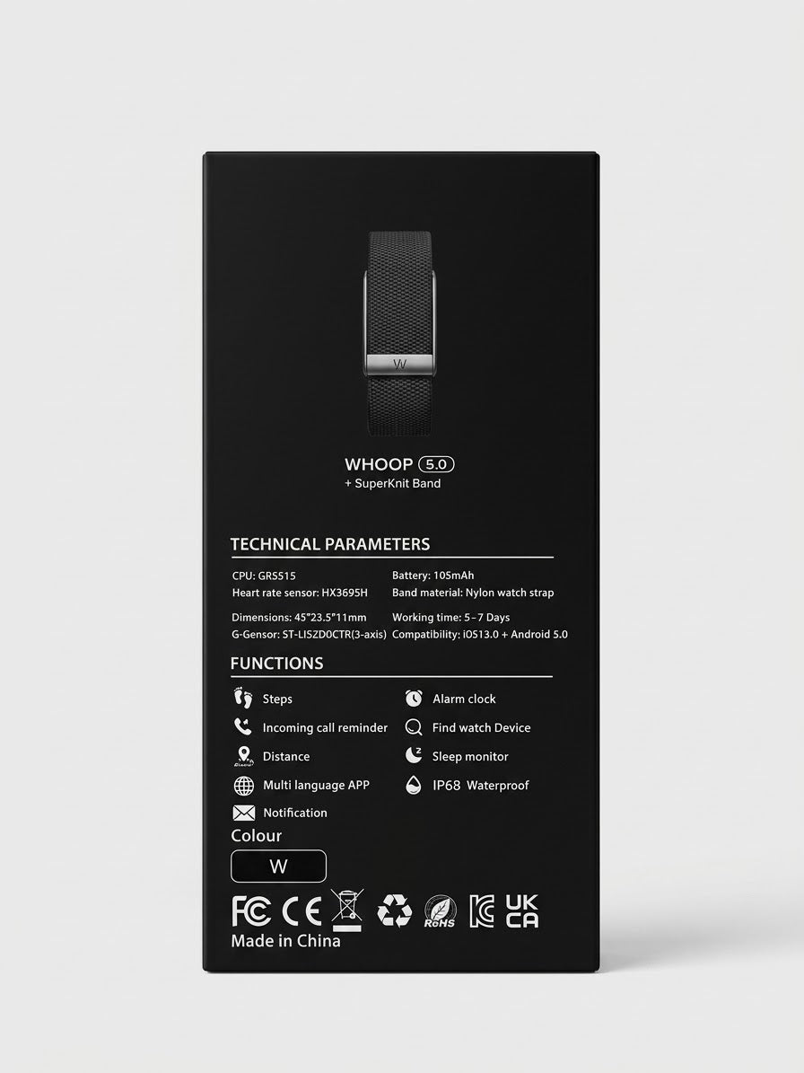 WHOOP ONE - WHOOP 5.0 Health & Fitness Wearable | 12 Month Membership Included